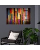 Toile décorative en verre trempé multicolore